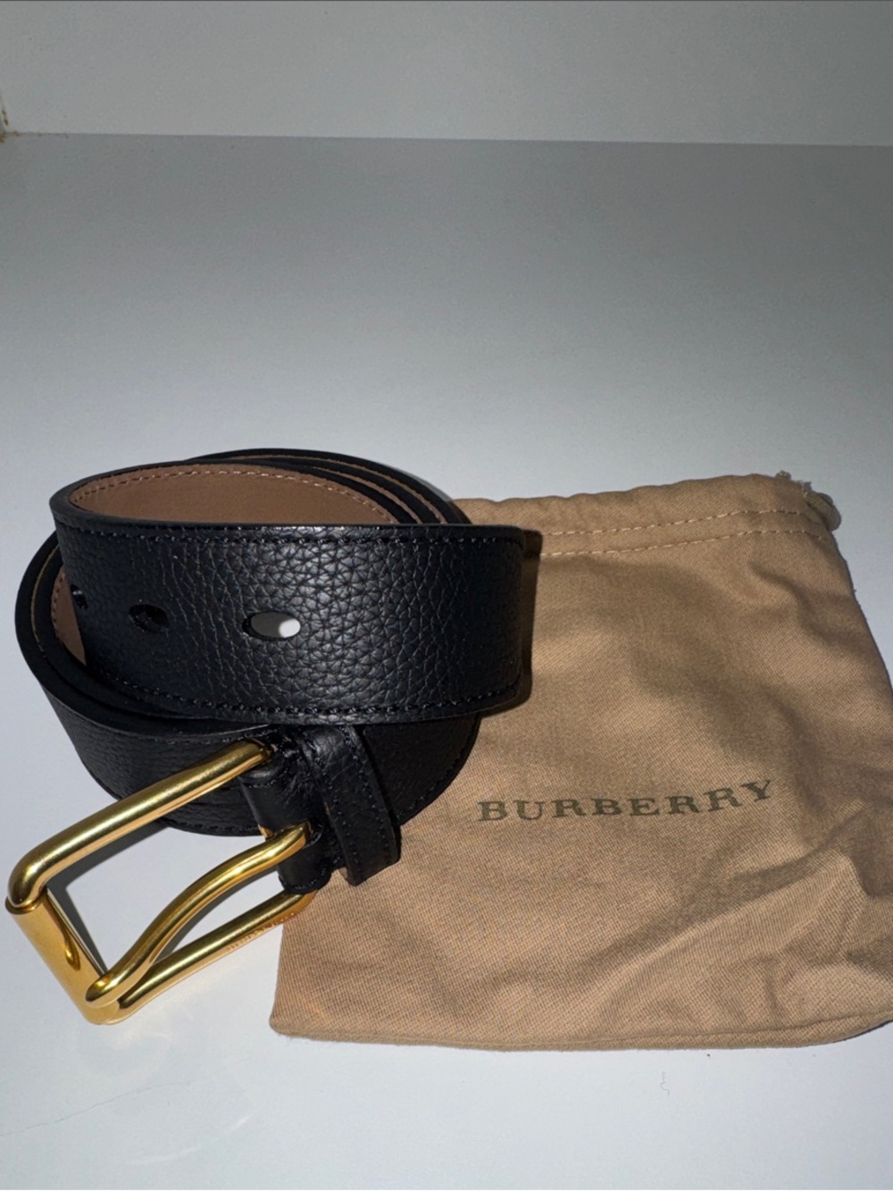 Burberry Men’s Mark Roller Leather Belt